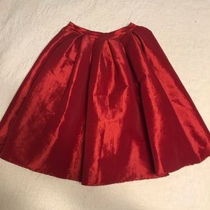 Chicwish Red Full Skirt.